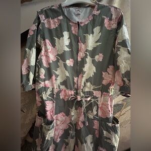 Rebecca Taylor La Vie Floral Jumpsuit SZ Medium Damage